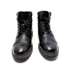 Club Room Men's Gaibe Lace Up Boots, Black Beauty Size 9M NWT/BOX
